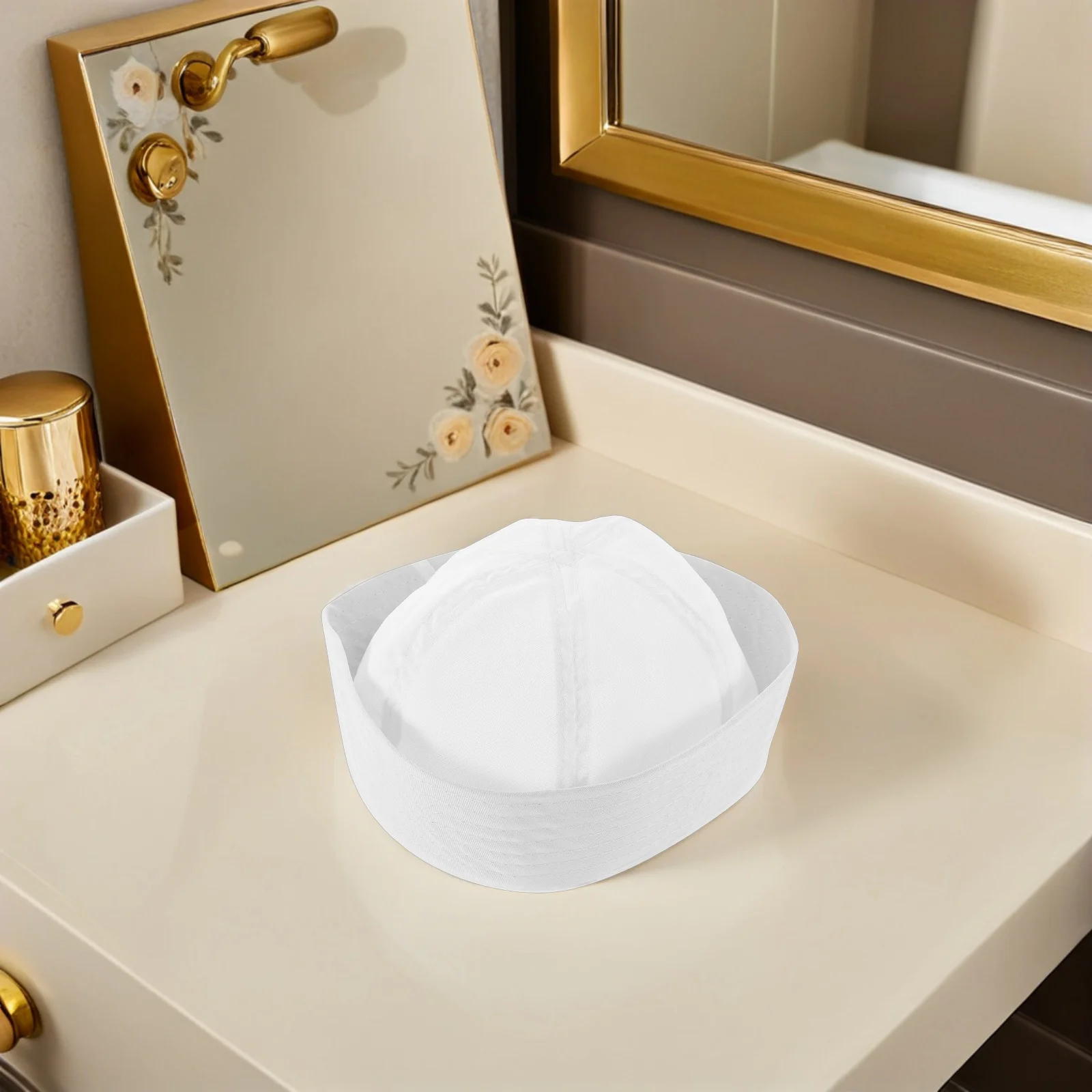 3Pcs White Sailor Hat Set Vintage Rolled Brim Style Comfortable Breathable Material Ideal for Captain Costume Family
3Pcs White Sailor Hat Set Vintage Rolled Brim Style Comfortable Breathable Material Ideal for Captain Costume Family