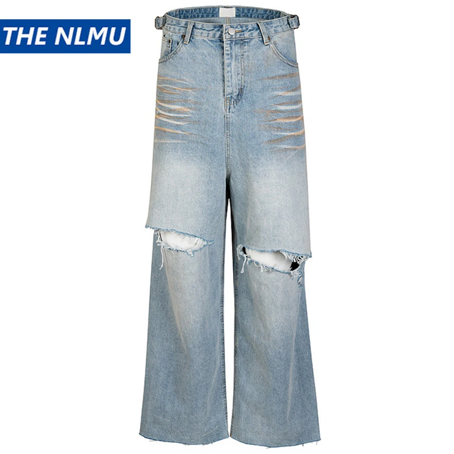 Vintage Blue Baggy Jeans Men Distressed Split Ripped Loose Denim Pants Harajuku Streetwear Jeans Trousers Male
Vintage Blue Baggy Jeans Men Distressed Split Ripped Loose Denim Pants Harajuku Streetwear Jeans Trousers Male