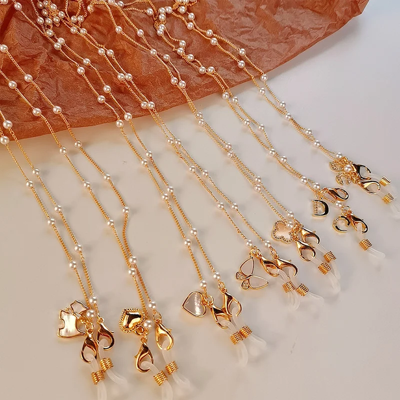 Butterfly Pearls Women Jewelry Glasses Chain Mask Accessories Heart Shape Sunglasses Fashion Lanyard Golden Letters Luxury Cute
Butterfly Pearls Women Jewelry Glasses Chain Mask Accessories Heart Shape Sunglasses Fashion Lanyard Golden Letters Luxury Cute