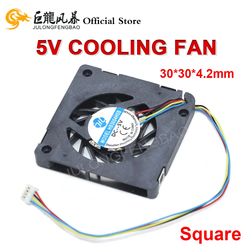 4Pin Cooling Fan HB3004H5S HB3004H5B DC5V High Speed Rotation PWM Hydraulic Turbo Blower New 3004 3003 Miniature 30mm
4Pin Cooling Fan HB3004H5S HB3004H5B DC5V High Speed Rotation PWM Hydraulic Turbo Blower New 3004 3003 Miniature 30mm
