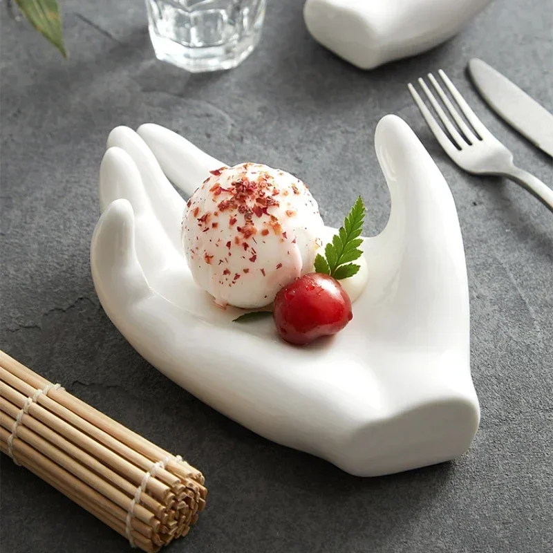 Creative Hotel Special-shaped Chinese Plates White Hand-shaped Ceramic Plates Special Club High-end Restaurant Dessert Tableware
Creative Hotel Special-shaped Chinese Plates White Hand-shaped Ceramic Plates Special Club High-end Restaurant Dessert Tableware