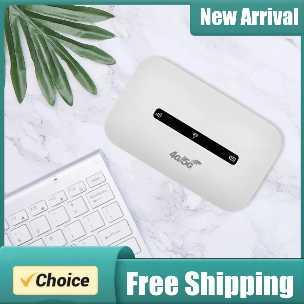 4G LTE Portable WiFi Hotspot Support 8 To 10 Users 150Mbps Pocket Mobile Hotspot with SIM Card Slot Modem Router for Car Travel
