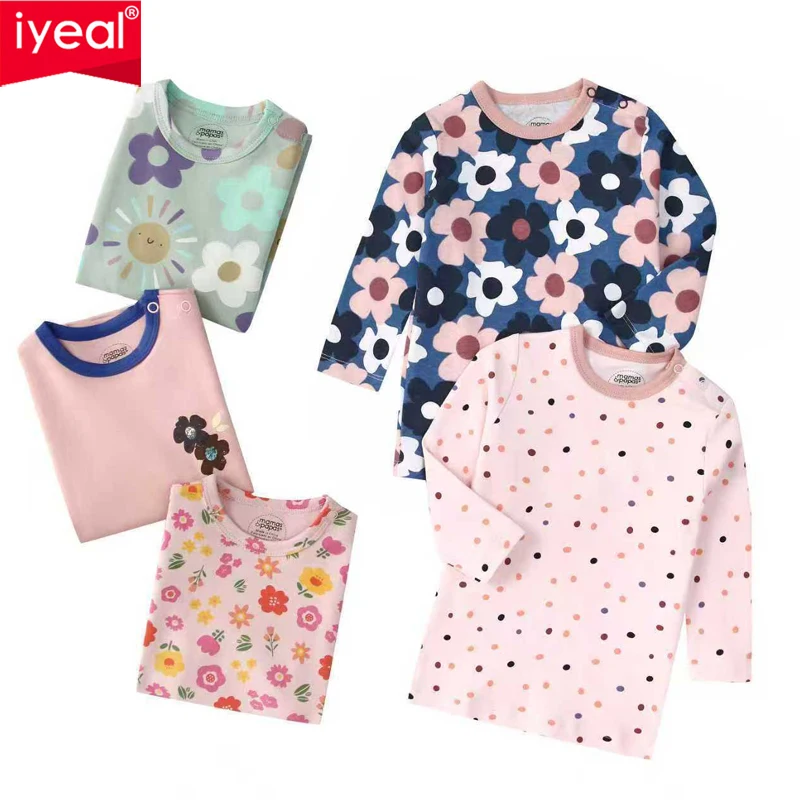 IYEAL Autumn Children's Pure Cotton Cartoon Printed Home Long Sleeved Top t-Shirt 5-Pcs Newborn Baby Boys Girls Pullover Tops
IYEAL Autumn Children's Pure Cotton Cartoon Printed Home Long Sleeved Top t-Shirt 5-Pcs Newborn Baby Boys Girls Pullover Tops