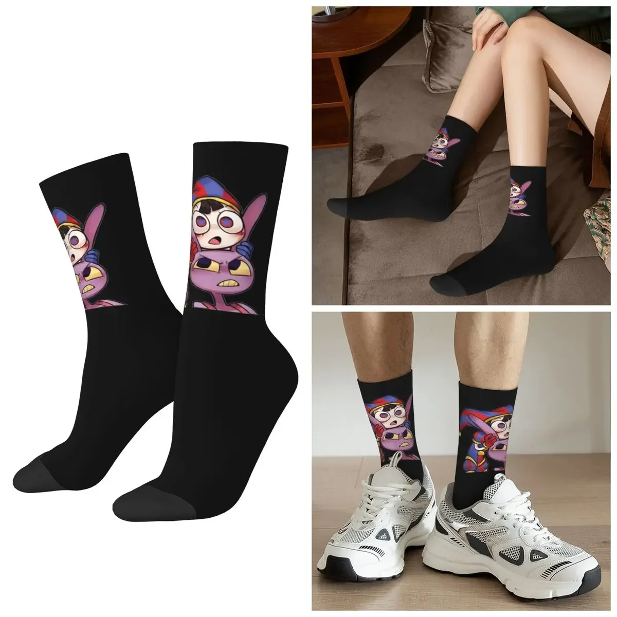 All Seasons Pomni Tadc Jax The Amazing Circus Socks Harajuku Crew Socks Fashion Stockings for Men Women Valentine's Day Gifts
All Seasons Pomni Tadc Jax The Amazing Circus Socks Harajuku Crew Socks Fashion Stockings for Men Women Valentine's Day Gifts