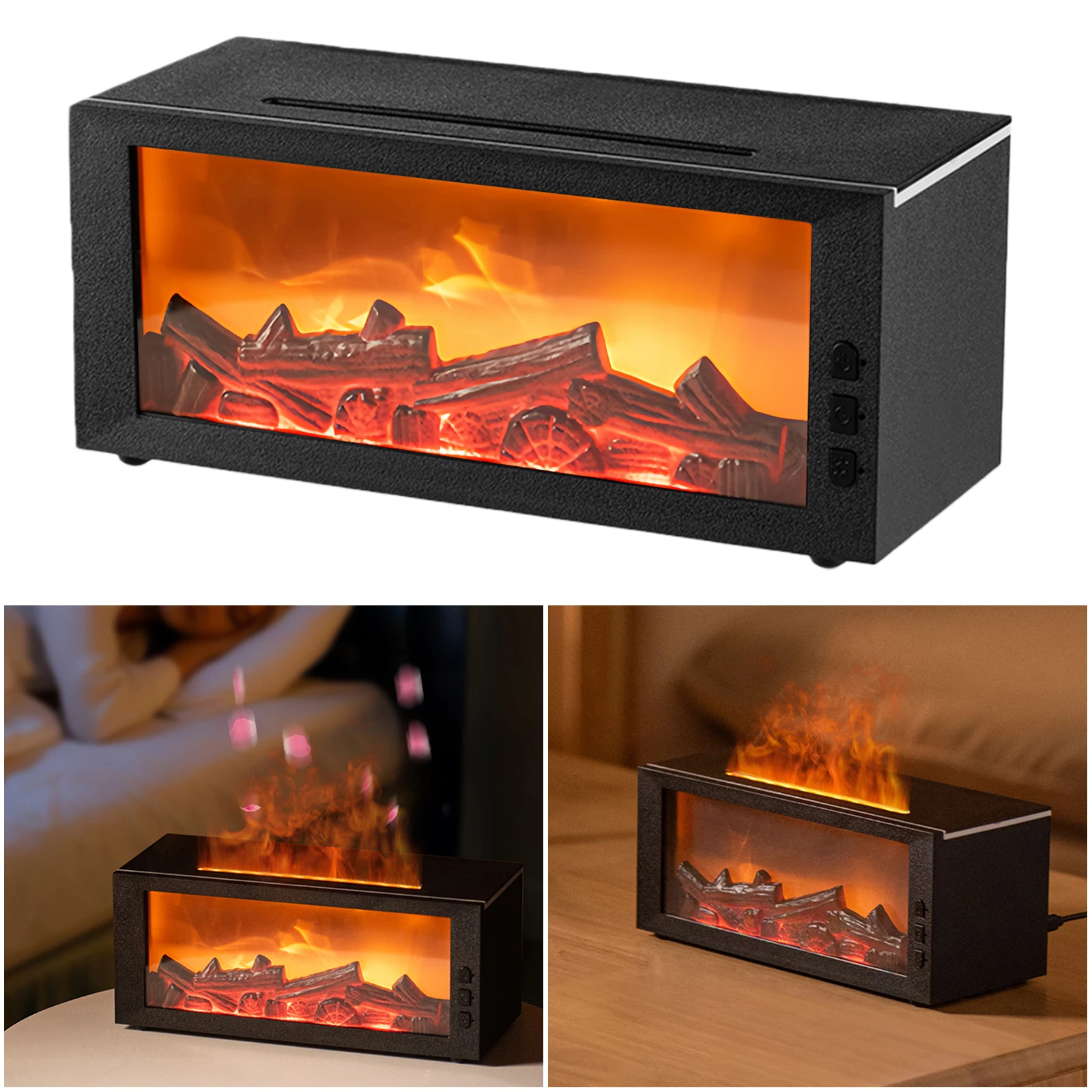 Fireplace Flame Air Diffuser Humidifier 7 Colors Essential Oil Diffuser with Timer Aroma Diffuser for Bedroom Living Room Office
Fireplace Flame Air Diffuser Humidifier 7 Colors Essential Oil Diffuser with Timer Aroma Diffuser for Bedroom Living Room Office