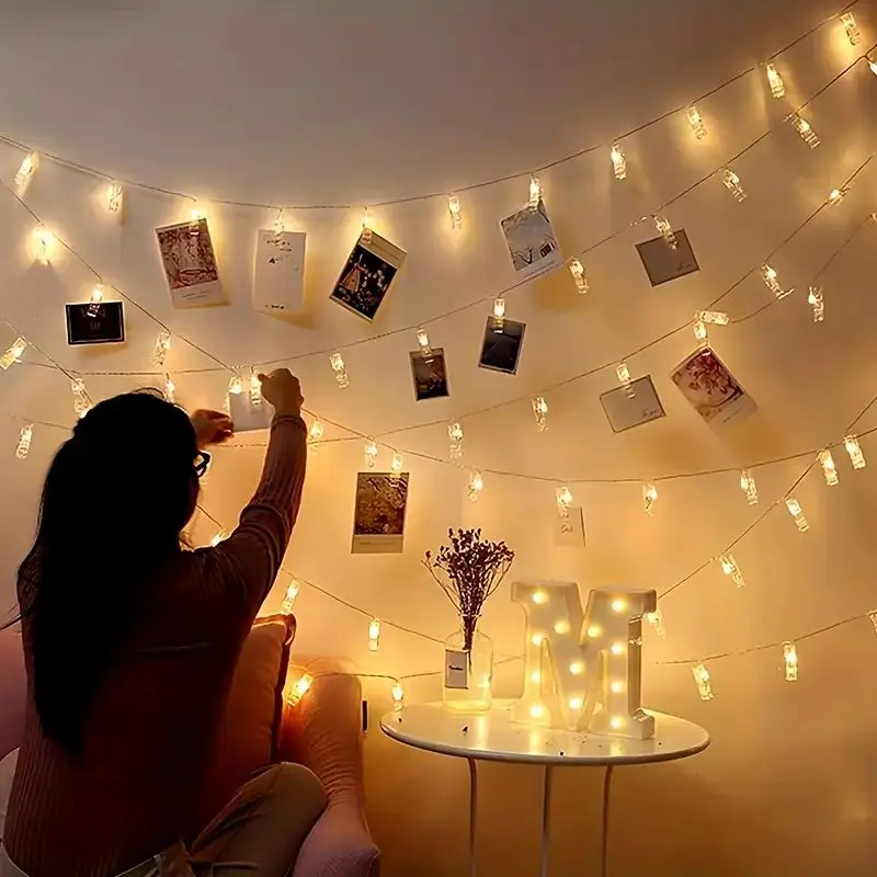 1 Wall Decoration Photo Clip String Lamp Room Decoration USB Power Supply Wedding Party Holiday Decoration Lamp
1 Wall Decoration Photo Clip String Lamp Room Decoration USB Power Supply Wedding Party Holiday Decoration Lamp