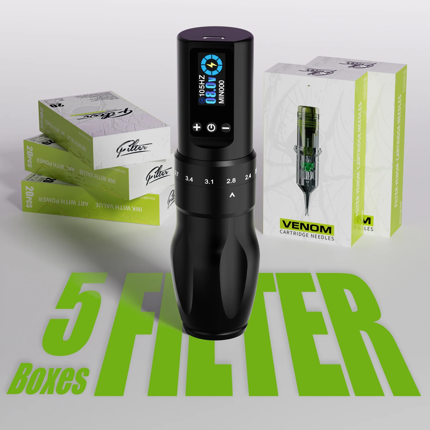 So сегменти регулируемая беспроводная ручка для татуировки с 100 шт. фильтрующими картриджами иглы для татуировки для начинающих татуировщиков наборы тату-пистолетов
So сегменти регулируемая беспроводная ручка для татуировки с 100 шт. фильтрующими картриджами иглы для татуировки для начинающих татуировщиков наборы тату-пистолетов