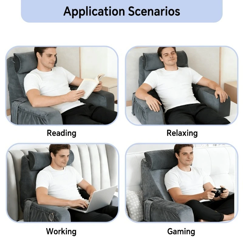 Large Reading Pillow Cushion Set with Armrests for Bed Sofa Floor Lumbar Support Pillow Reading Working Watching TV Phone Cojin
Large Reading Pillow Cushion Set with Armrests for Bed Sofa Floor Lumbar Support Pillow Reading Working Watching TV Phone Cojin
