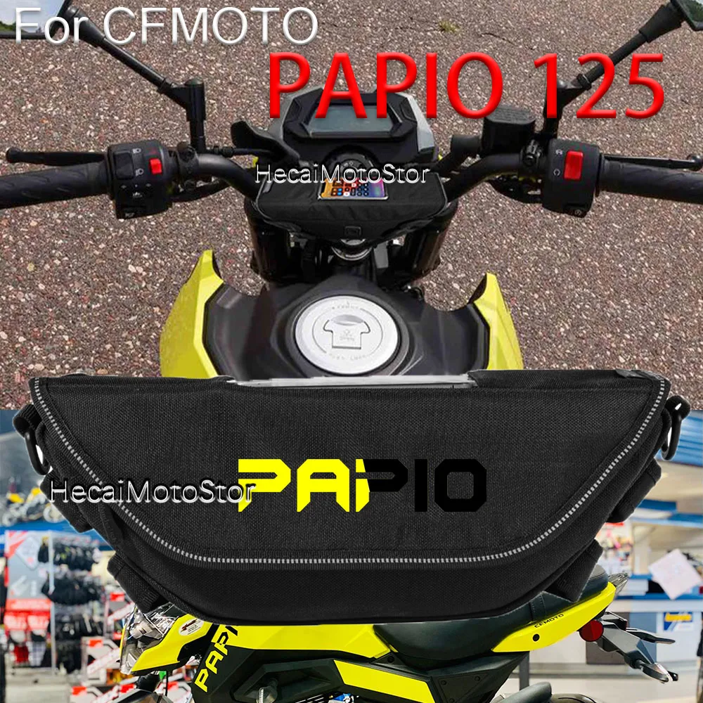 Мотоциклетная сумка для CFMOTO PAPIO 125, аксессуары для мотоцикла Papio, водонепроницаемая и пылезащитная сумка для хранения руля, сумка для навигации
Мотоциклетная сумка для CFMOTO PAPIO 125, аксессуары для мотоцикла Papio, водонепроницаемая и пылезащитная сумка для хранения руля, сумка для навигации