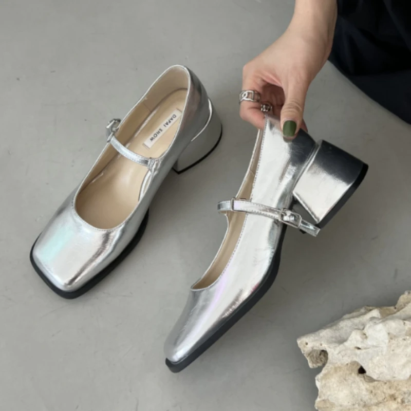 Brand Women Heels Shoes Fashion Square Toe Women Mary Jane Shoes Soft Sole Ballet Shoes Luxury Shallow Buckle Women Sandals 2025
Brand Women Heels Shoes Fashion Square Toe Women Mary Jane Shoes Soft Sole Ballet Shoes Luxury Shallow Buckle Women Sandals 2025