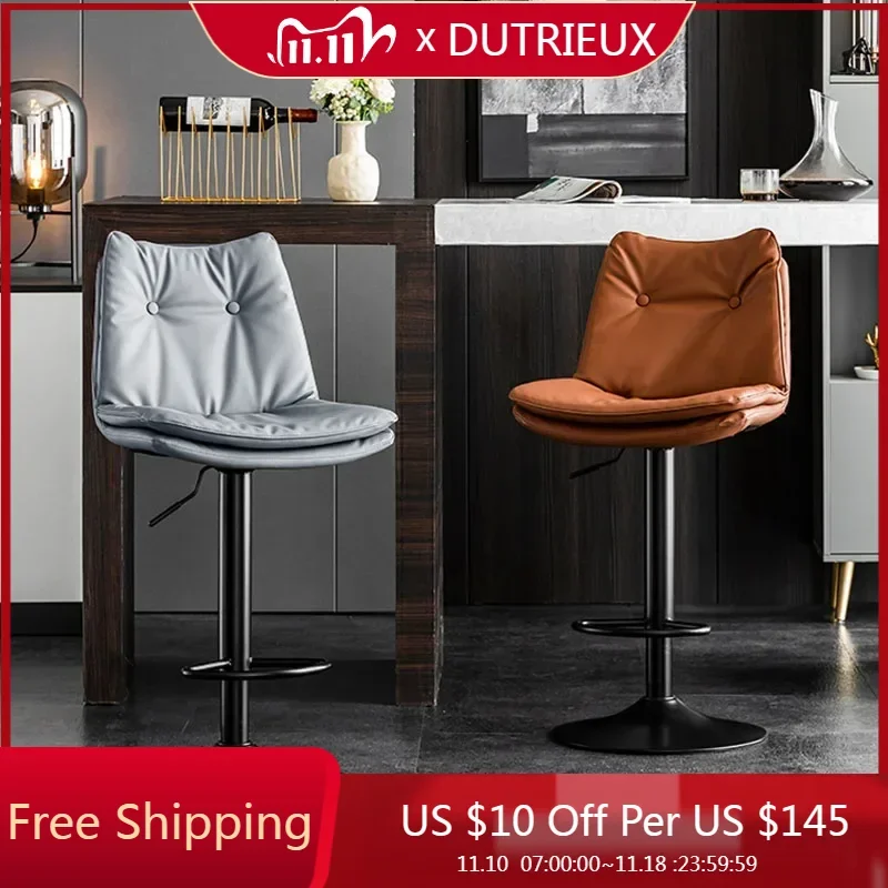 Nordic Lounge Bar Chairs Stool Minimalistic Rotate Modern Bar Stool Kitchen Leather Banqueta Alta Para Cozinha Bar Accessories 
Nordic Lounge Bar Chairs Stool Minimalistic Rotate Modern Bar Stool Kitchen Leather Banqueta Alta Para Cozinha Bar Accessories