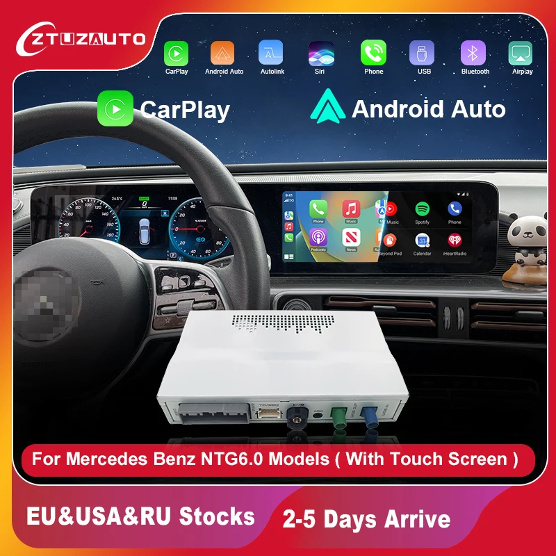 2024 Wireless CarPlay Android Auto For Mercedes Benz A B C E CLS CLA GLA GLB Class NTG6.0 2018-2022 With Mirror Link Airplay
2024 Wireless CarPlay Android Auto For Mercedes Benz A B C E CLS CLA GLA GLB Class NTG6.0 2018-2022 With Mirror Link Airplay