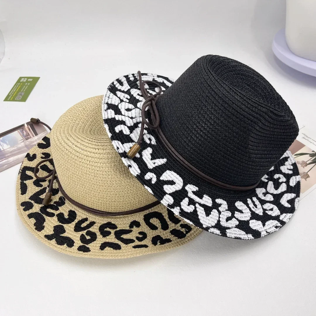 eopard Print Foldable Straw Hat Women Summer Wide Brim Sun Hat Natural Straw Beach Wedding Outdoor Sun Protection Fashion Hat
eopard Print Foldable Straw Hat Women Summer Wide Brim Sun Hat Natural Straw Beach Wedding Outdoor Sun Protection Fashion Hat
