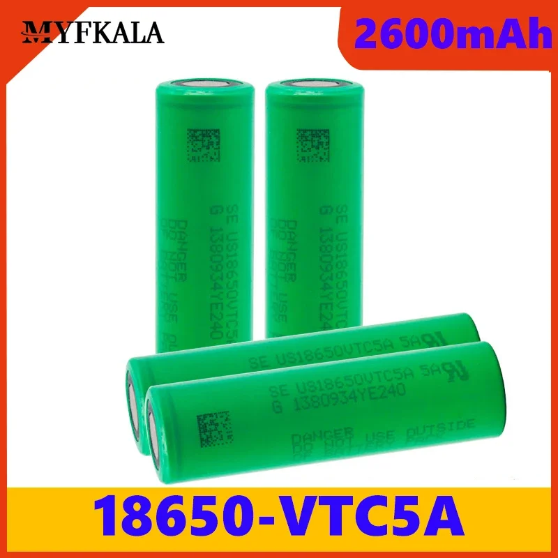 100% New Original 3.7V 18650 2600mah 30A Original for US18650 VTC5A 3.6V IMR Battery for Toy E-cig Torch Flashlight
100% New Original 3.7V 18650 2600mah 30A Original for US18650 VTC5A 3.6V IMR Battery for Toy E-cig Torch Flashlight