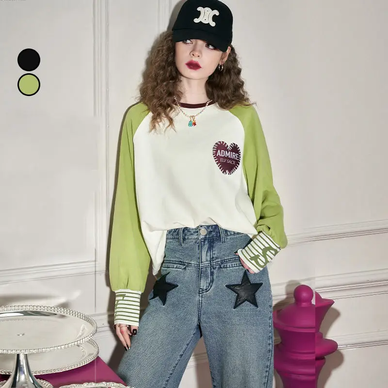 Women Spring Autumn Fashion Printing Contrasting Colors O-neck Long Sleeve T-Shirt Ladies Simplicity Casual All-match Trend Tops
Women Spring Autumn Fashion Printing Contrasting Colors O-neck Long Sleeve T-Shirt Ladies Simplicity Casual All-match Trend Tops