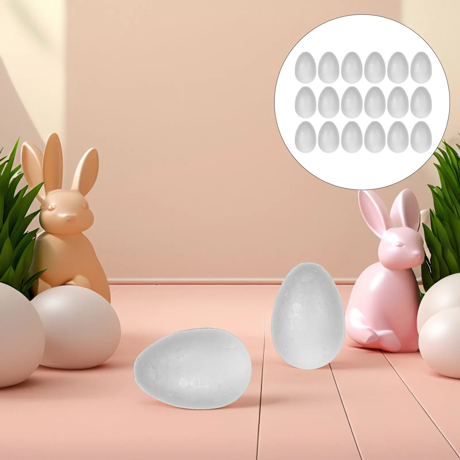 100Pcs White Foam Easter Eggs Polystyrene Smooth Surface for DIY Crafts Painting Decorating Holiday Ornaments Egg
100Pcs White Foam Easter Eggs Polystyrene Smooth Surface for DIY Crafts Painting Decorating Holiday Ornaments Egg