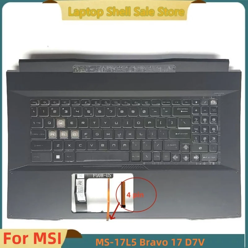 New For MSI MS-17L5 Bravo 17 D7V Laptop Upper Case Palmrest Cover With Backlit keyboard 3077L5C2xx Black
New For MSI MS-17L5 Bravo 17 D7V Laptop Upper Case Palmrest Cover With Backlit keyboard 3077L5C2xx Black