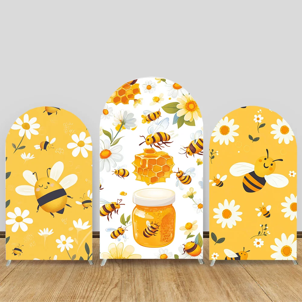 Bee First Birthday Arch Backdrop Cover Kids Baby Shower Decoration Party Supplies Sunflower Honey Bee Arched Wall Panels 2-Sided
Bee First Birthday Arch Backdrop Cover Kids Baby Shower Decoration Party Supplies Sunflower Honey Bee Arched Wall Panels 2-Sided