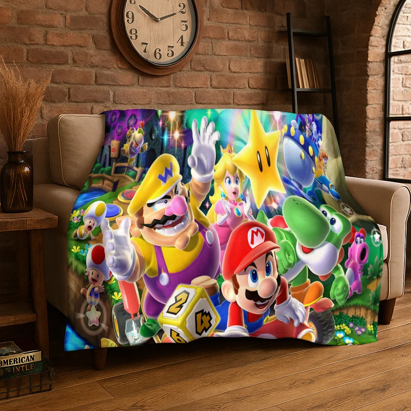 Фланелевое одеяло с мультяшным принтом M-Mario Bros, мягкое и теплое, для спальни, гостиной, путешествий, кемпинга, пикника, подарок для детей
Фланелевое одеяло с мультяшным принтом M-Mario Bros, мягкое и теплое, для спальни, гостиной, путешествий, кемпинга, пикника, подарок для детей