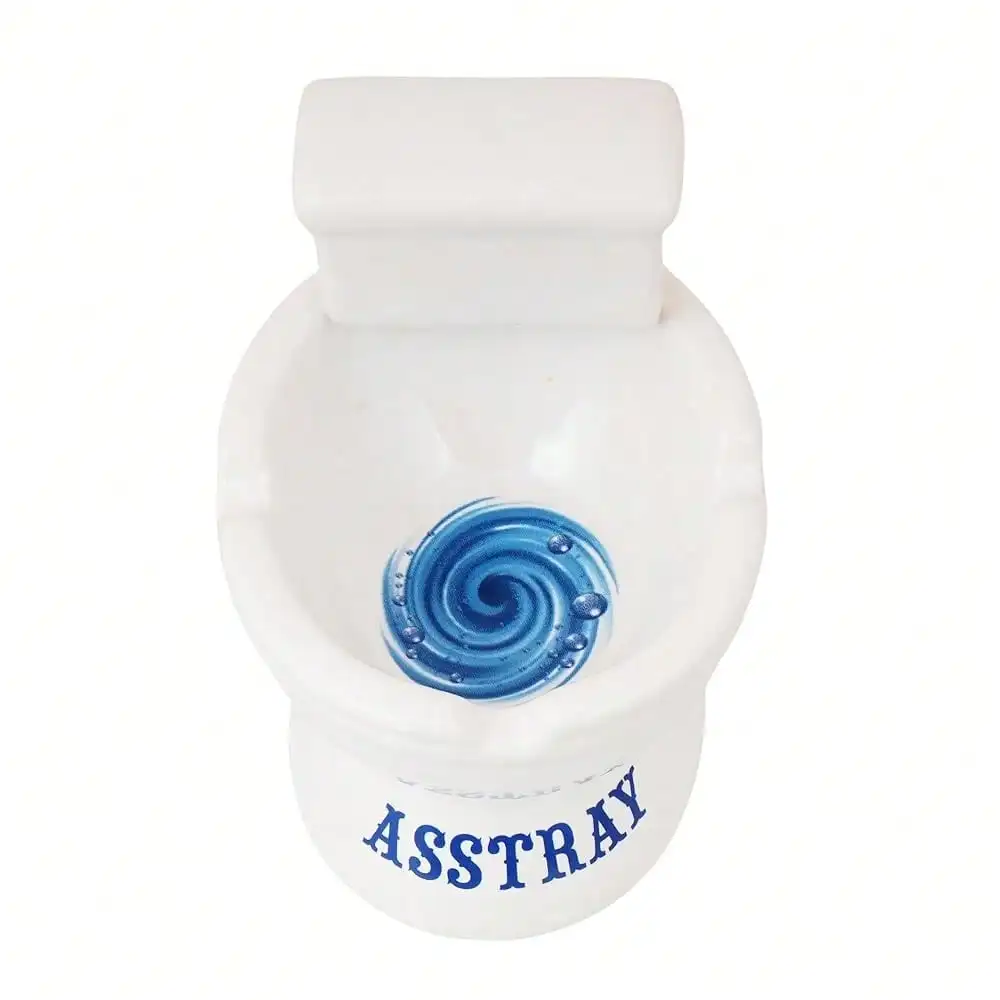 Novelty Toilet-Shaped Ceramic Ashtray – 4 Inch Tall Funny "Asstray" Design Decorative Holder | Quirky Home, Desk, Or Shel F Accent For Coins, Keys, Trinkets, Or Collectibles
Novelty Toilet-Shaped Ceramic Ashtray – 4 Inch Tall Funny "Asstray" Design Decorative Holder | Quirky Home, Desk, Or Shel F Accent For Coins, Keys, Trinkets, Or Collectibles