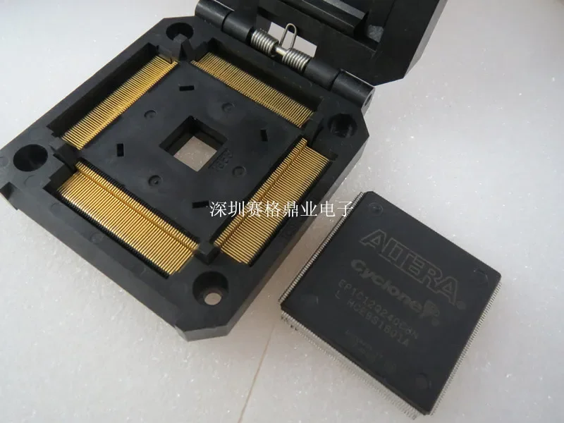 IC51-2404-1655 QFP240 TQFP240 LQFP240 Гнездо для прожига позолоченная Гнездо для тестирования IC Испытательный стенд для гнезда
IC51-2404-1655 QFP240 TQFP240 LQFP240 Гнездо для прожига позолоченная Гнездо для тестирования IC Испытательный стенд для гнезда