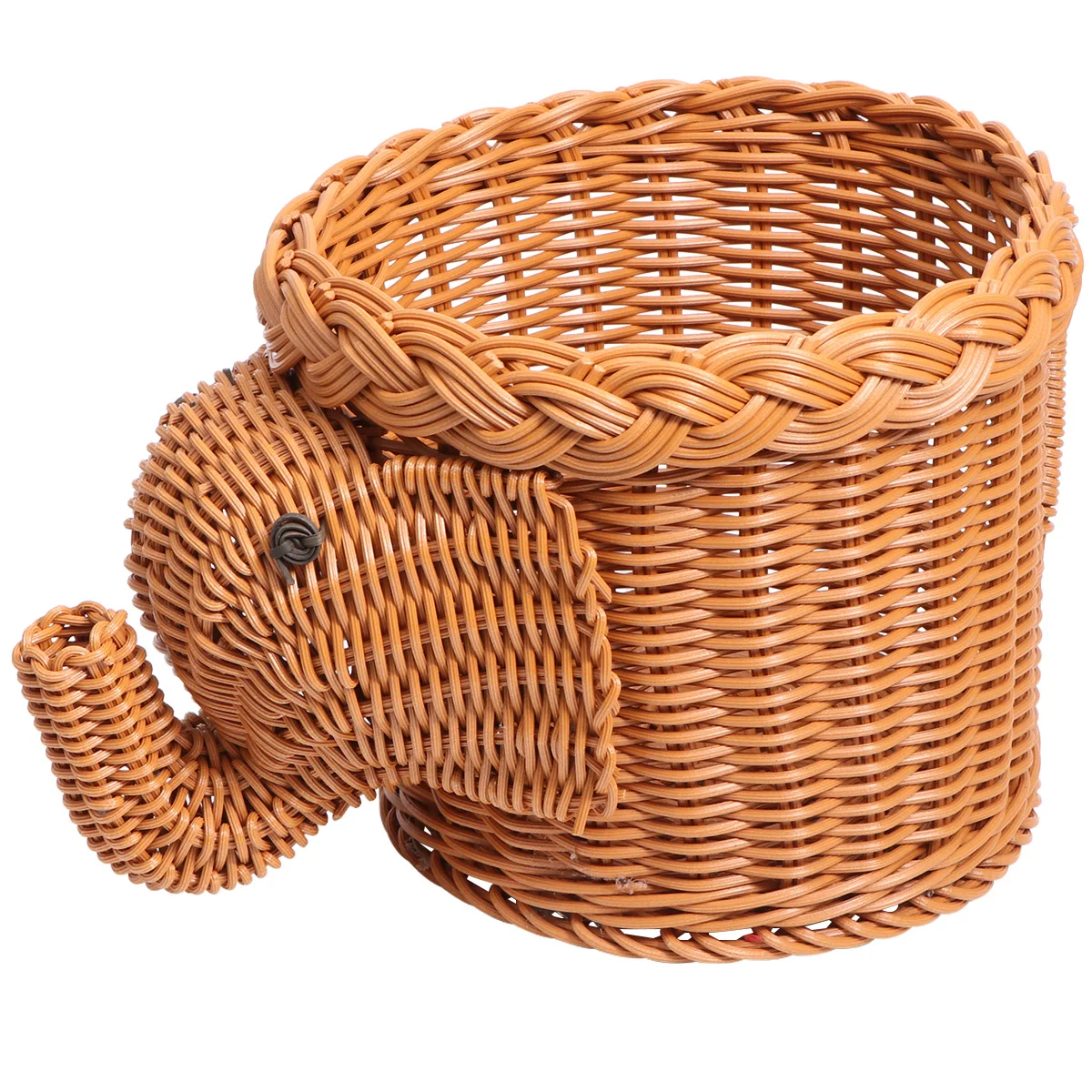 Elephant Snack Basket Woven Fruit Storage Tray Display Home Decor Creative Shape Desk ganizer Premium Material Use
Elephant Snack Basket Woven Fruit Storage Tray Display Home Decor Creative Shape Desk ganizer Premium Material Use