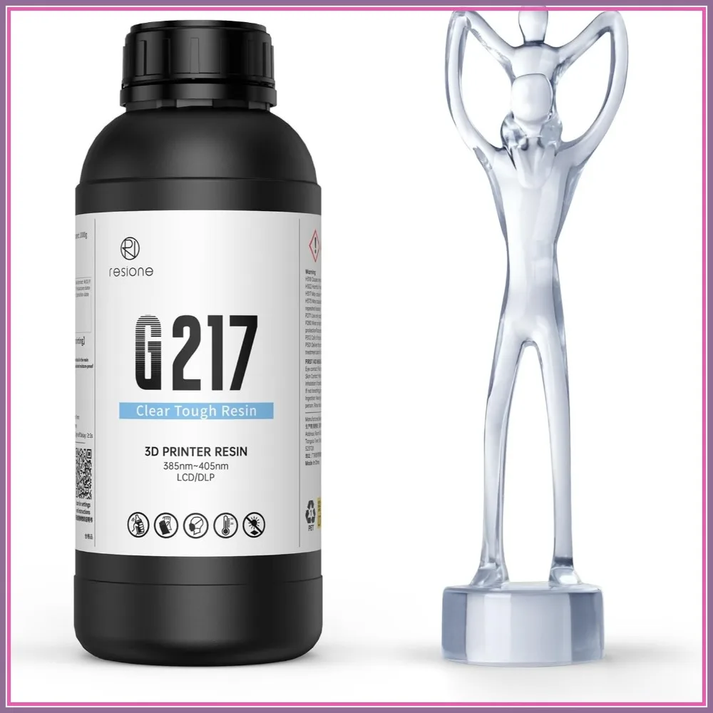 Clear Tough 3D Printer Resin, Non-Yellowing Transparent, ABS-Like Strength, High Impact & Tensile, 1KG
Clear Tough 3D Printer Resin, Non-Yellowing Transparent, ABS-Like Strength, High Impact & Tensile, 1KG