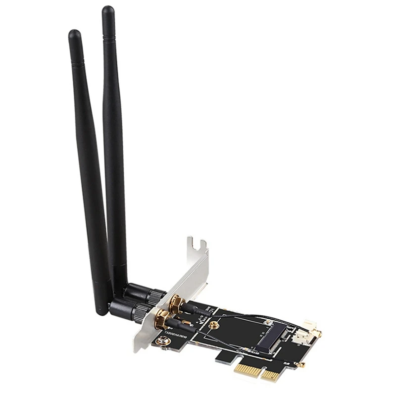 4X PCI-E X1 To M.2 NGFF E-Key Wifi Wireless Network Adapter Converter Card With Bluetooth For Desktop PC
4X PCI-E X1 To M.2 NGFF E-Key Wifi Wireless Network Adapter Converter Card With Bluetooth For Desktop PC