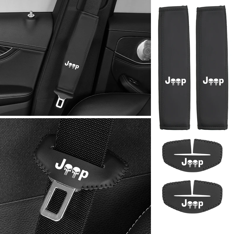 Car Seatbelt Shoulder Cover Belt Buckle Mat Padding Pads Accessories For Jeep Compass Renegade Grand Cherokee Wrangler JK
Car Seatbelt Shoulder Cover Belt Buckle Mat Padding Pads Accessories For Jeep Compass Renegade Grand Cherokee Wrangler JK
