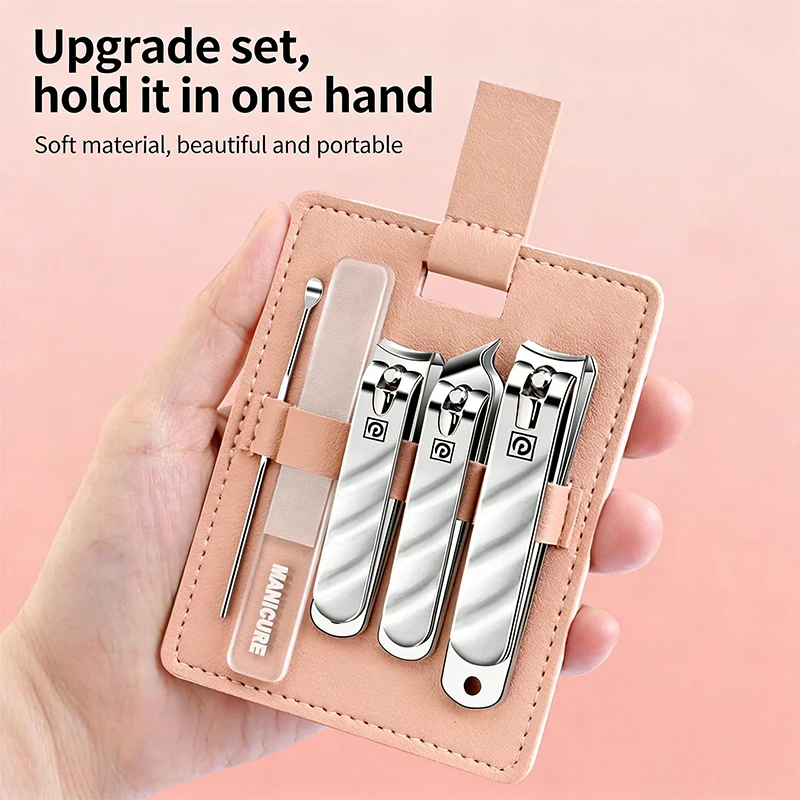 5/9PCS German Style Nail Clipper Set Secondary Sharpened Manicure Kit with Cute Pink Drawstring Case Ideal Gift & Travel
5/9PCS German Style Nail Clipper Set Secondary Sharpened Manicure Kit with Cute Pink Drawstring Case Ideal Gift & Travel