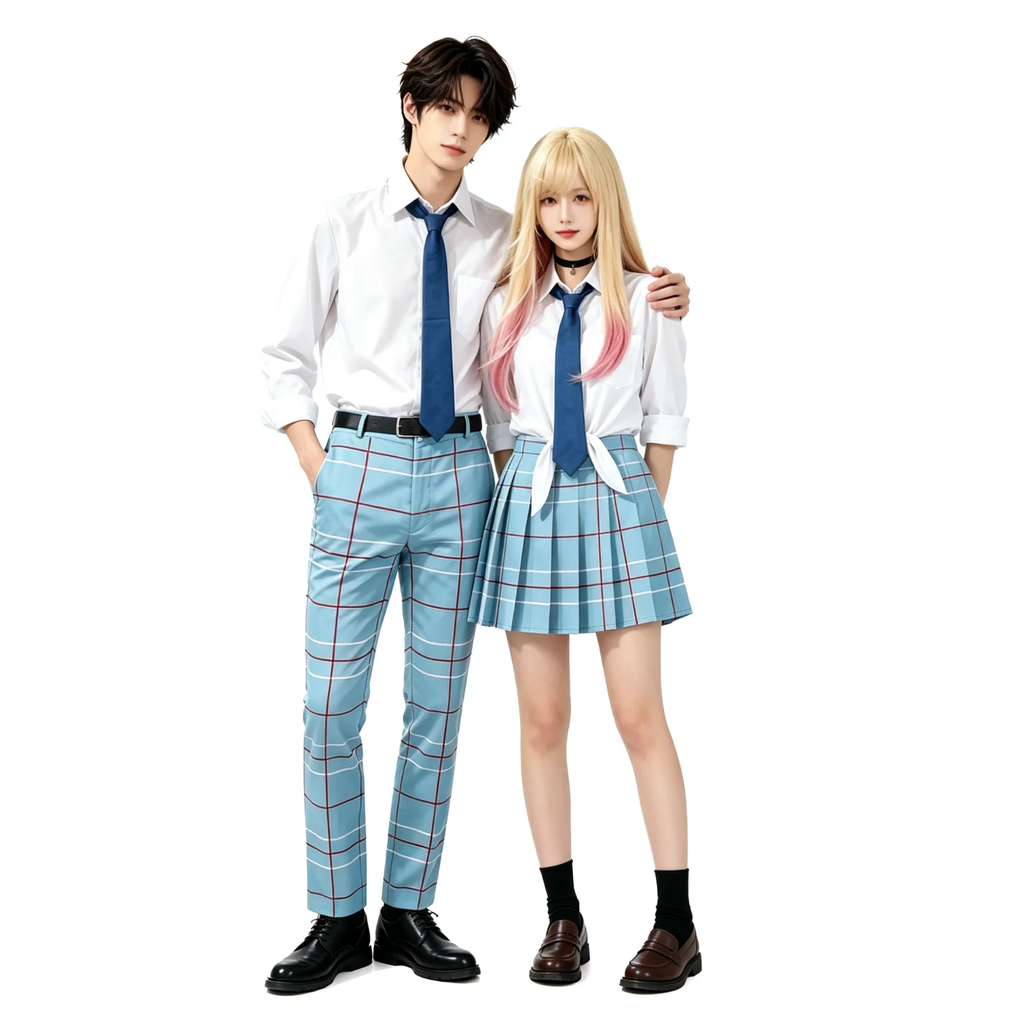 Uniform Love Fall in Love with Kiyoharu Dream School Uniform Plaid Skirt Cosplay Halloween JK Costume Women's Fashion Set
Uniform Love Fall in Love with Kiyoharu Dream School Uniform Plaid Skirt Cosplay Halloween JK Costume Women's Fashion Set