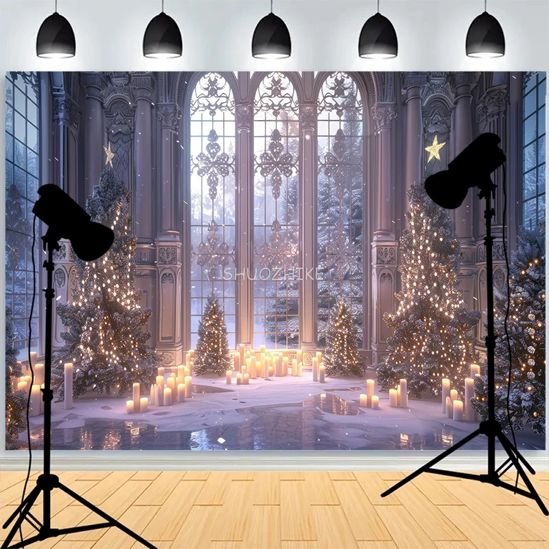 Christmas Day Fireplace Photography Backdrops Large Window Living Room Wreach Xmas Tree Fireplace New Year Background XH-33
Christmas Day Fireplace Photography Backdrops Large Window Living Room Wreach Xmas Tree Fireplace New Year Background XH-33