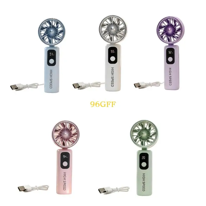 96GF Mini Handheld Fan with 5 Adjustable Speed Quiet USB Rechargeable Desk Fan for Indoor Outdoor Use Birthday Holiday
96GF Mini Handheld Fan with 5 Adjustable Speed Quiet USB Rechargeable Desk Fan for Indoor Outdoor Use Birthday Holiday