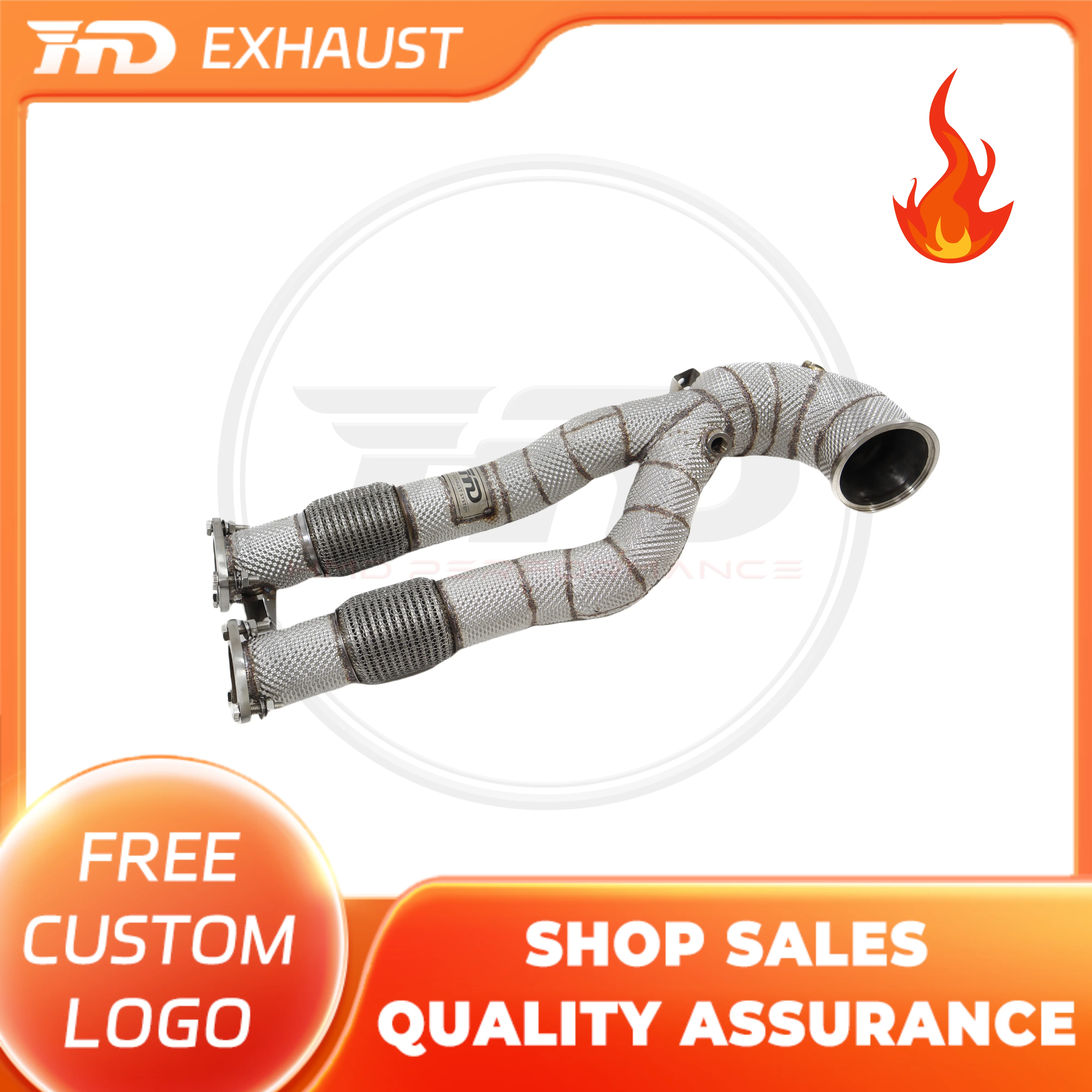 HMD Hot Sales Stainless Steel Downpipe for Audi RS3 2.5T Same as TTRS With Catalysis Auto Parts With Heat Shield
HMD Hot Sales Stainless Steel Downpipe for Audi RS3 2.5T Same as TTRS With Catalysis Auto Parts With Heat Shield