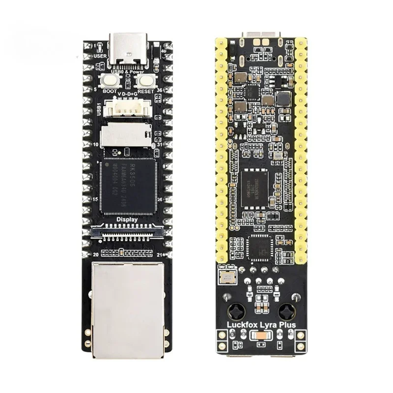 Luckfox Lyra Plus RK3506G2 Miniature Linux Development Board, Multi-core Heterogeneous, with Network Port
Luckfox Lyra Plus RK3506G2 Miniature Linux Development Board, Multi-core Heterogeneous, with Network Port