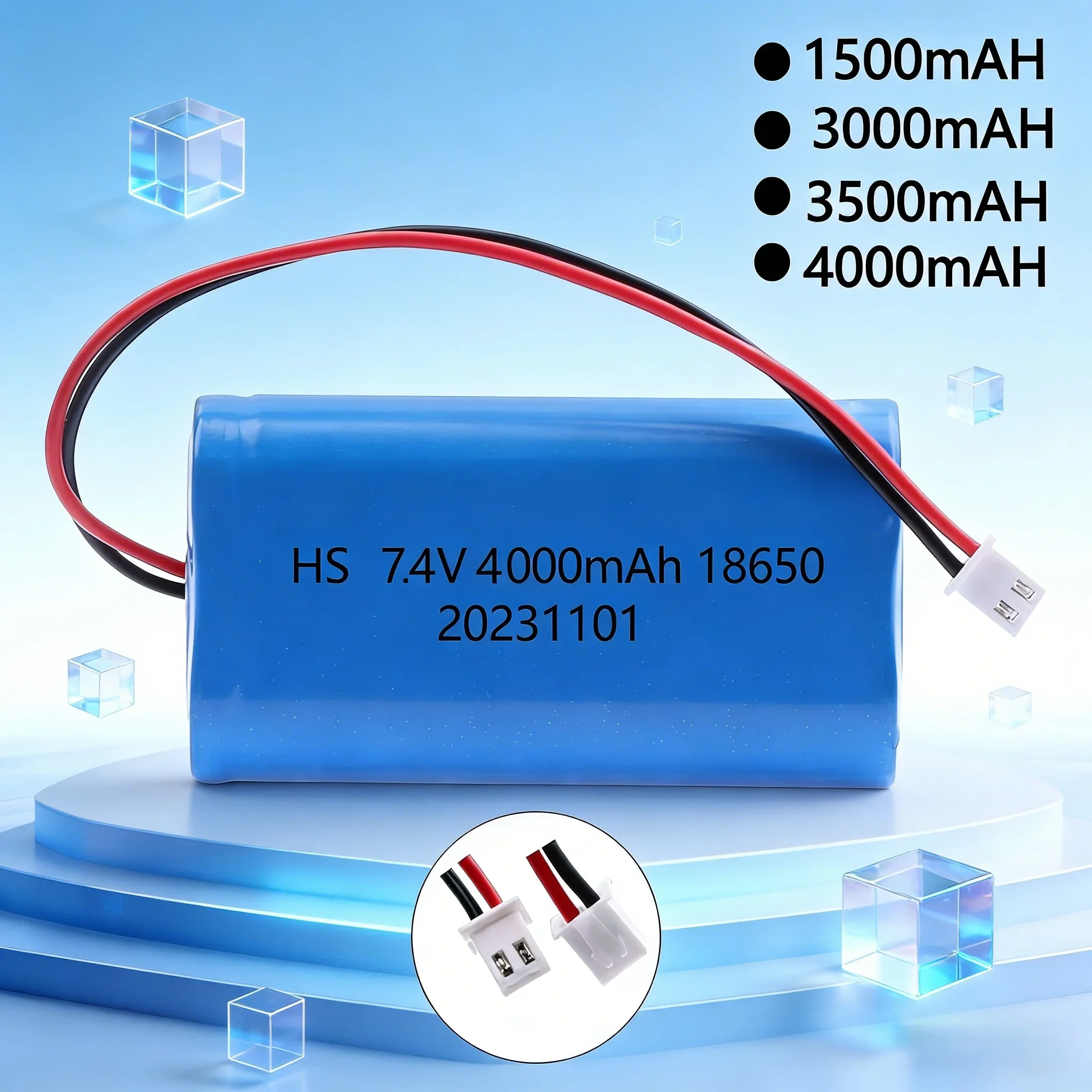 ️️7.4V 18650 Battery Pack 2S Lifepo4 Batteries Packs 1500mah 3000mah 3500mah 4000mah Rechargeable battery Plug
️️7.4V 18650 Battery Pack 2S Lifepo4 Batteries Packs 1500mah 3000mah 3500mah 4000mah Rechargeable battery Plug