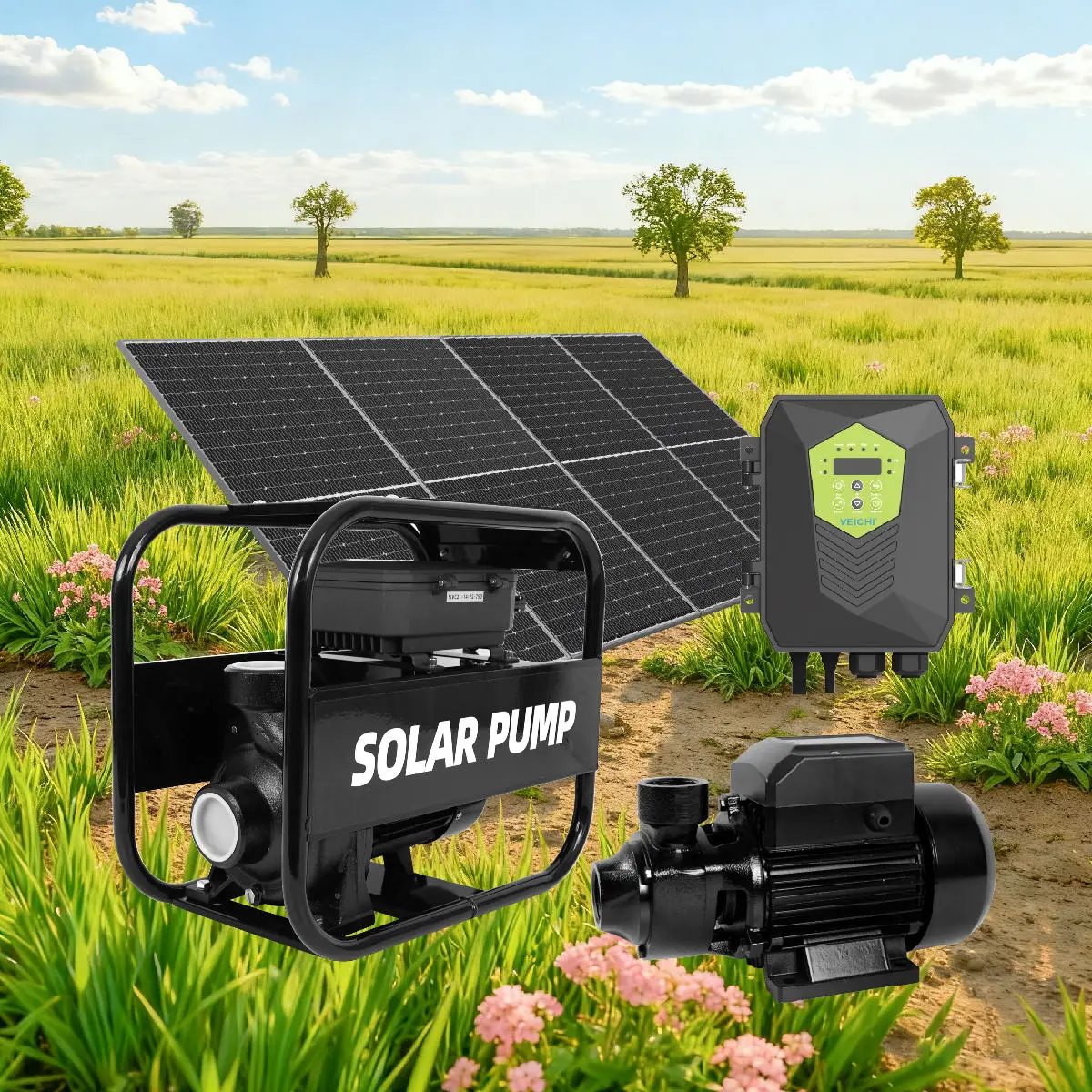 Solar Power Pump Big Flow Surface Water Pump for Agriculture Farm Irrigation
Solar Power Pump Big Flow Surface Water Pump for Agriculture Farm Irrigation