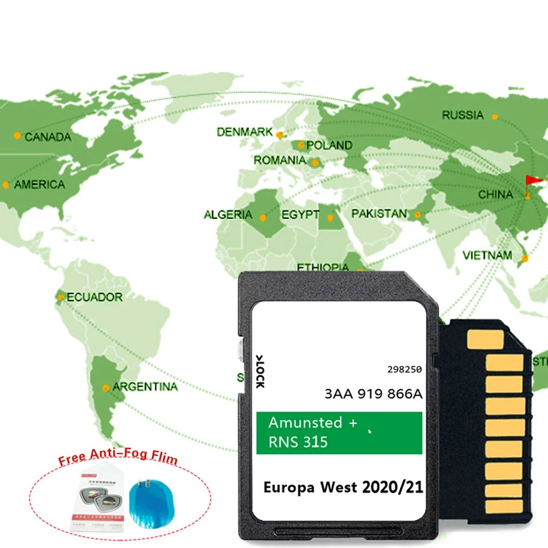 SD-карта для Skoda RNS 315 Yeti Praktik Fabia Octavia Superb Rapid Roomster Vehicle Amundsen + Обновление карты Европы 2021, 3AA 919866 A
SD-карта для Skoda RNS 315 Yeti Praktik Fabia Octavia Superb Rapid Roomster Vehicle Amundsen + Обновление карты Европы 2021, 3AA 919866 A