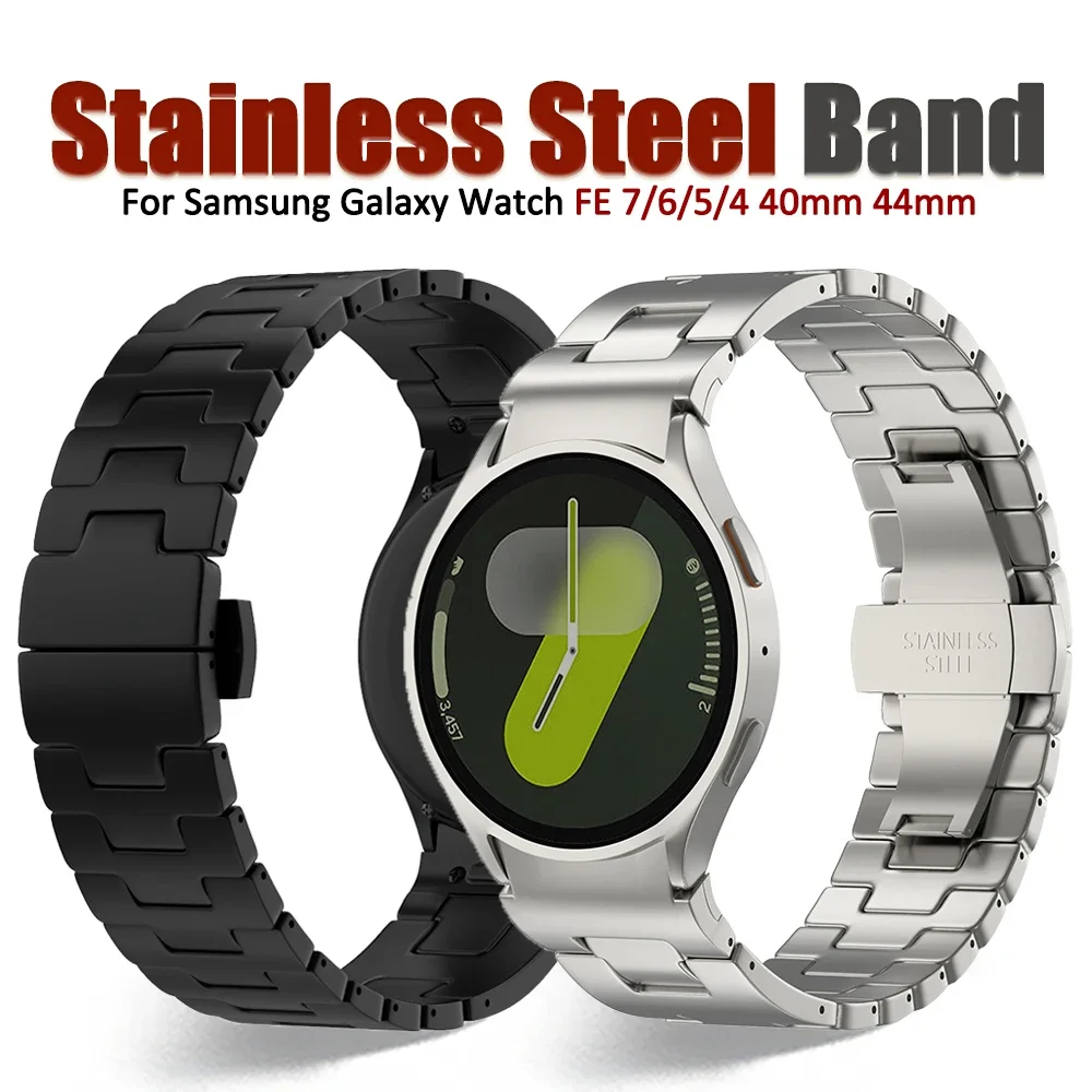 No Gaps Stainless Steel Band for Samsung Galaxy FE 7/6/5 44mm 40mm Metal Grand H Strap for Galaxy 6Classic 47mm 43 Men Bracelet
No Gaps Stainless Steel Band for Samsung Galaxy FE 7/6/5 44mm 40mm Metal Grand H Strap for Galaxy 6Classic 47mm 43 Men Bracelet