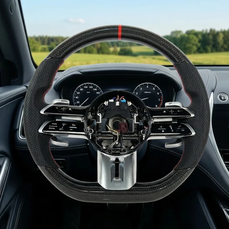 Customized Leather & Carbon Fiber for Steering Wheel for S-Class W222 2014-2017 35mm Grip Size Luxury Style
Customized Leather & Carbon Fiber for Steering Wheel for S-Class W222 2014-2017 35mm Grip Size Luxury Style