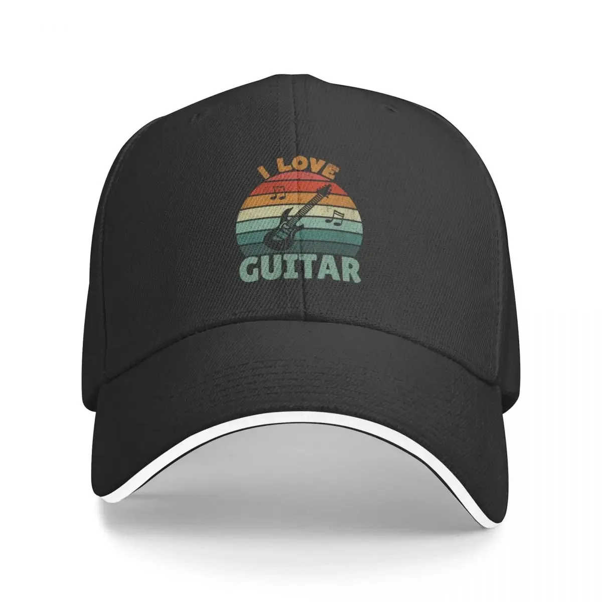 I Love Guitar - Vintage Sunset Silhouette Design Baseball Cap Beach Bag fashionable Boy Women's
I Love Guitar - Vintage Sunset Silhouette Design Baseball Cap Beach Bag fashionable Boy Women's
