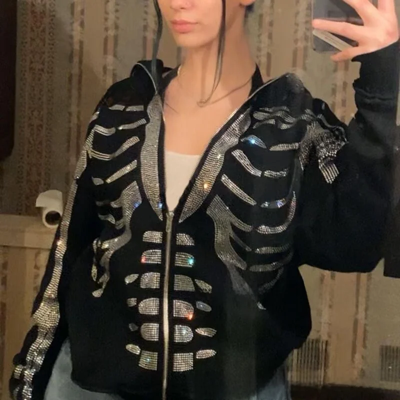 Модная свободная женская толстовка с длинными рукавами в стиле панк, уличная одежда, повседневная удобная толстовка в стиле Хэллоуин
Модная свободная женская толстовка с длинными рукавами в стиле панк, уличная одежда, повседневная удобная толстовка в стиле Хэллоуин