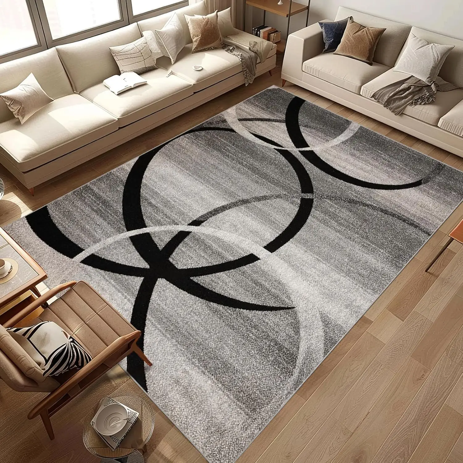 Abstract Rug Area Rug for Living Room Modern Machine Washable Low Pile Soft Large Carpet for Dining Room Bedroom Non Slip Black
Abstract Rug Area Rug for Living Room Modern Machine Washable Low Pile Soft Large Carpet for Dining Room Bedroom Non Slip Black