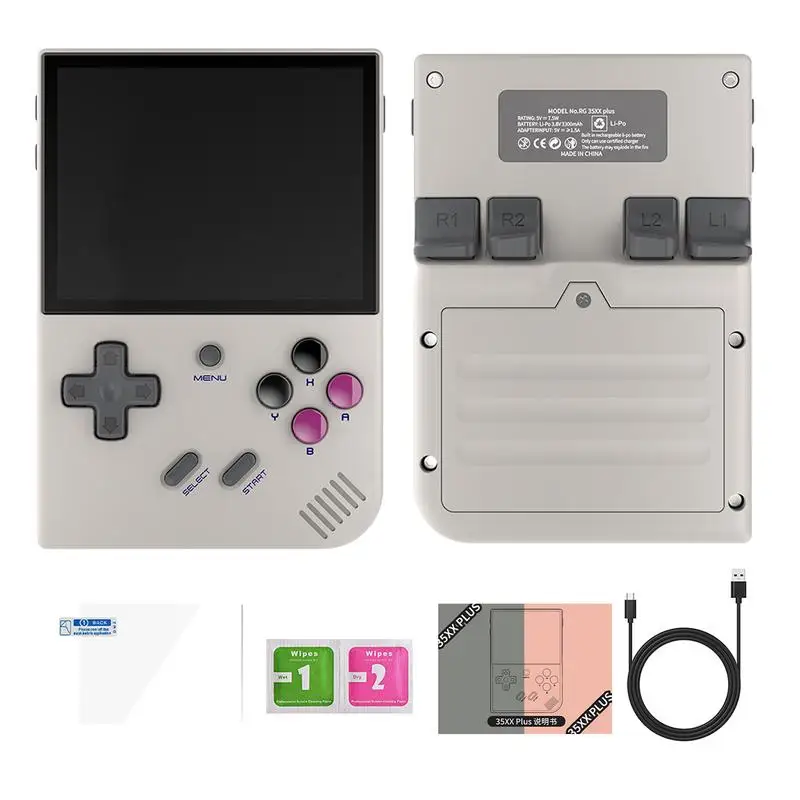 Rg35Xx Plus Retro Handheld Game Console 3.5-Inch Screen Ips Retro Portable Pocket Video Player Portable Rechargeable Open
Rg35Xx Plus Retro Handheld Game Console 3.5-Inch Screen Ips Retro Portable Pocket Video Player Portable Rechargeable Open