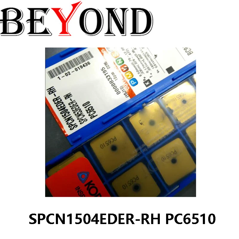 SPCN BEYOND Original SPCN1504EDER-RH PC6510 Lathe Cutter Carbide Inserts Tools CNC Holder Metal For Cast Iron and Aluminum 10pcs
SPCN BEYOND Original SPCN1504EDER-RH PC6510 Lathe Cutter Carbide Inserts Tools CNC Holder Metal For Cast Iron and Aluminum 10pcs