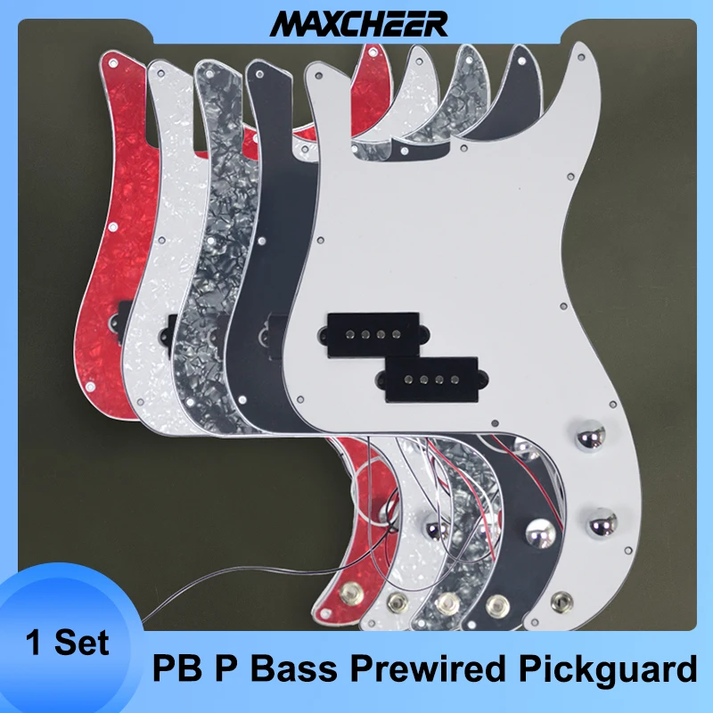 PB P Bass предварительно загруженная Накладка для защиты от царапин с пикапом для 4-струнных басов разных цветов
PB P Bass предварительно загруженная Накладка для защиты от царапин с пикапом для 4-струнных басов разных цветов