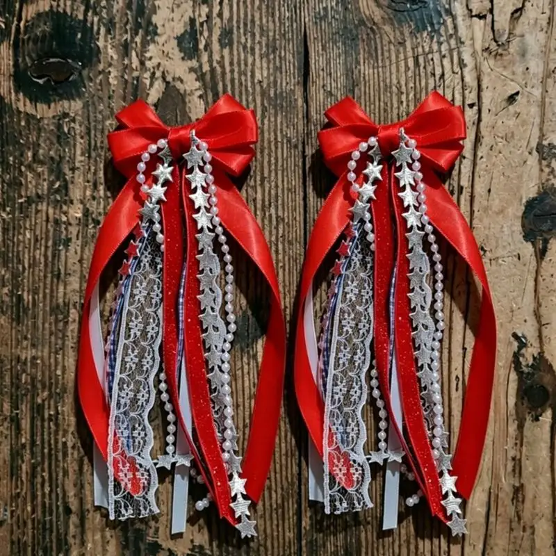 39BB Elegant Cowgirl Boot Decoration With Star Charm Pendant Lace Ribbon Bows For Line Dancing Event Jul 4Th Celebration
39BB Elegant Cowgirl Boot Decoration With Star Charm Pendant Lace Ribbon Bows For Line Dancing Event Jul 4Th Celebration