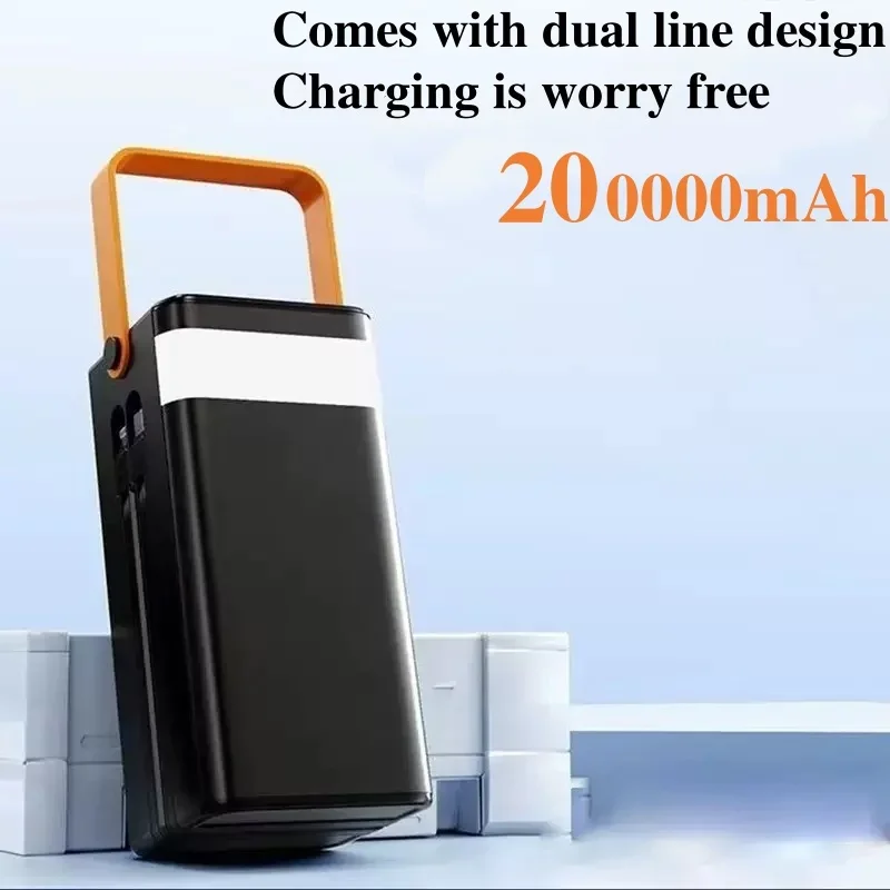 120W Super Fast Power Bank 200000mAh Large Capacity Outdoor Mobile Power Supply Supports 7 Devices to Charge At The Same Time
120W Super Fast Power Bank 200000mAh Large Capacity Outdoor Mobile Power Supply Supports 7 Devices to Charge At The Same Time