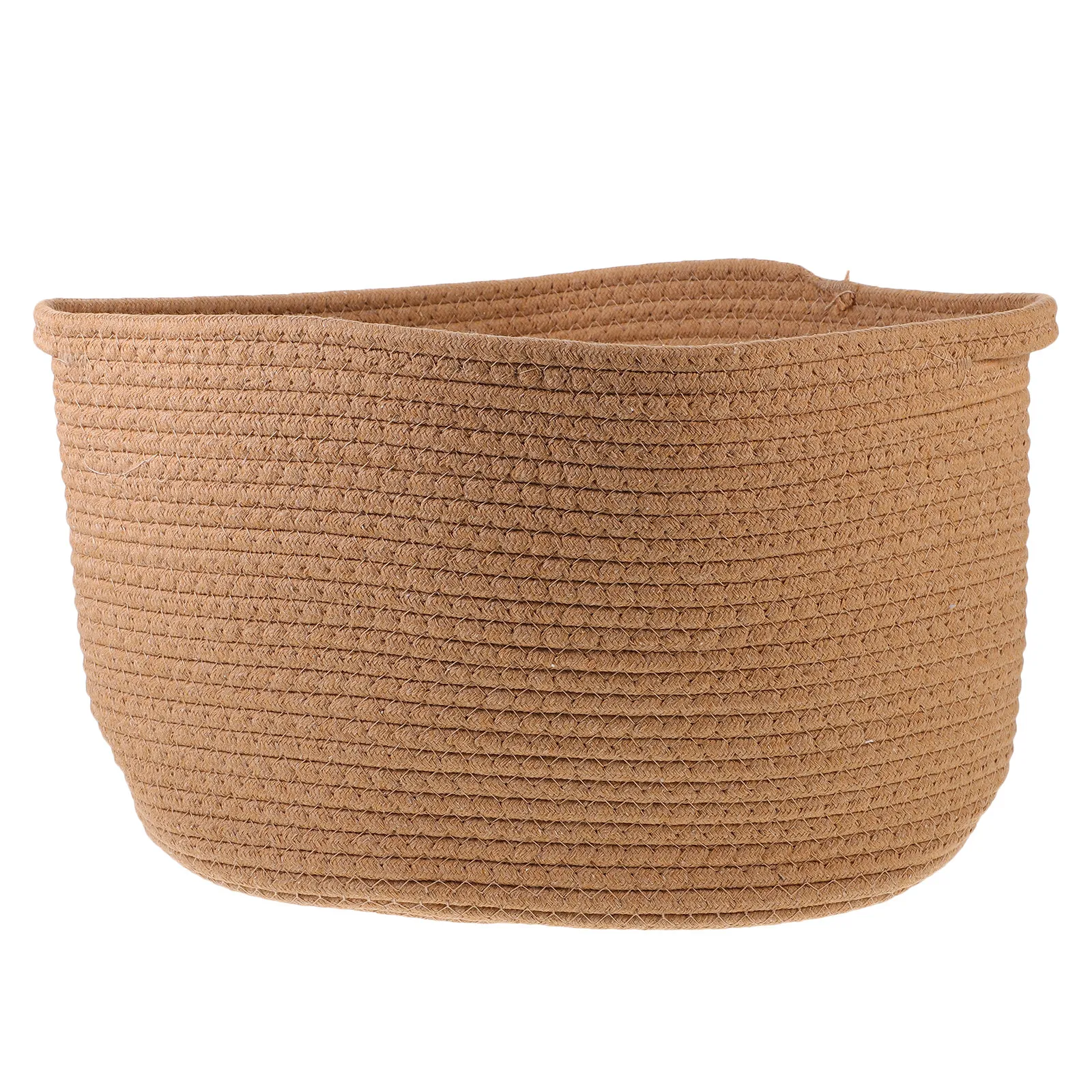Woven Storage Box Handmade Cotton Rope Rectangle Desktop Storage Basket with Handles Multifunctional Decorative Bin for Home
Woven Storage Box Handmade Cotton Rope Rectangle Desktop Storage Basket with Handles Multifunctional Decorative Bin for Home