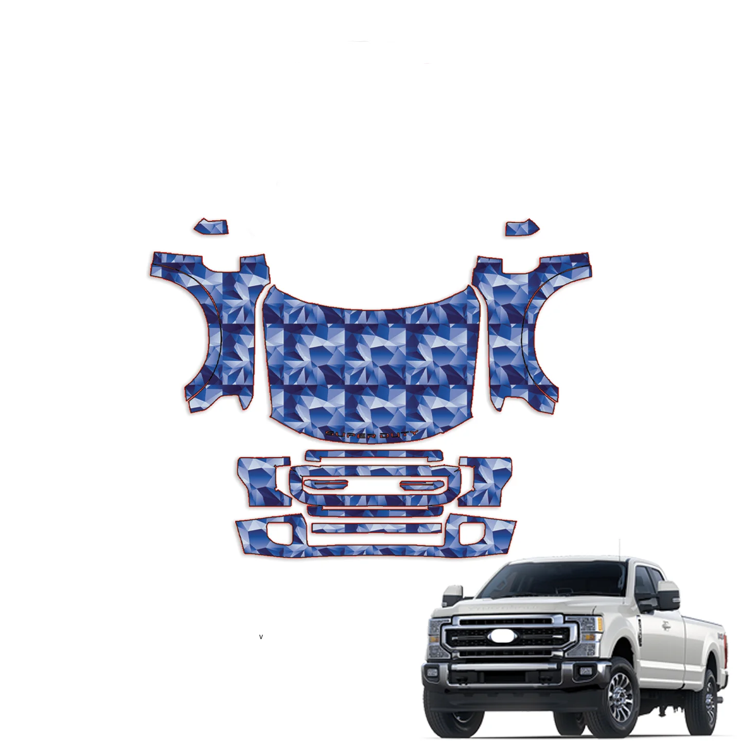 2020-2022 Ford F-250 F-350 Super Duty Precut Paint Protection PPF – Full Front+
2020-2022 Ford F-250 F-350 Super Duty Precut Paint Protection PPF – Full Front+